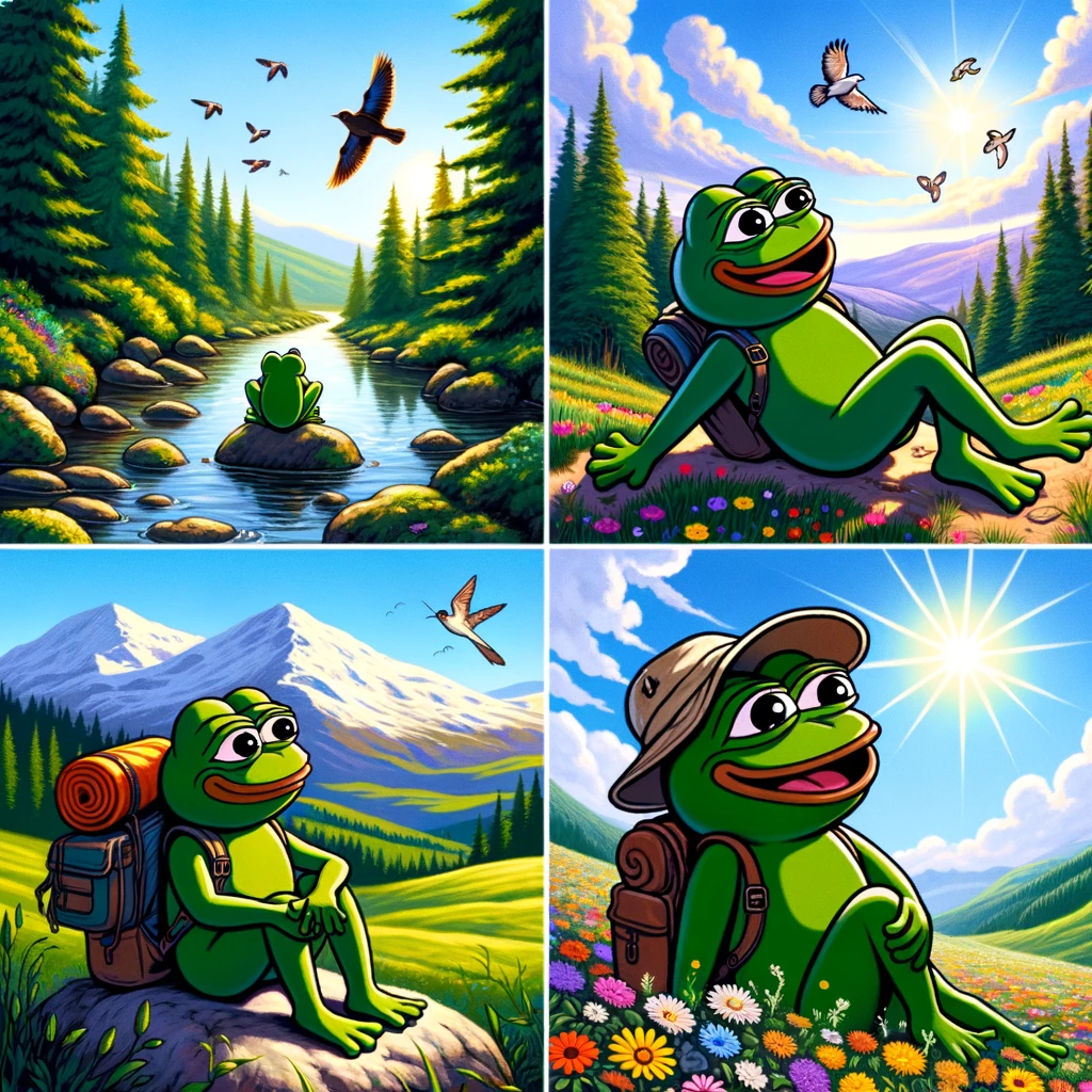 Pepe Amante da Natureza - Pepe Meme